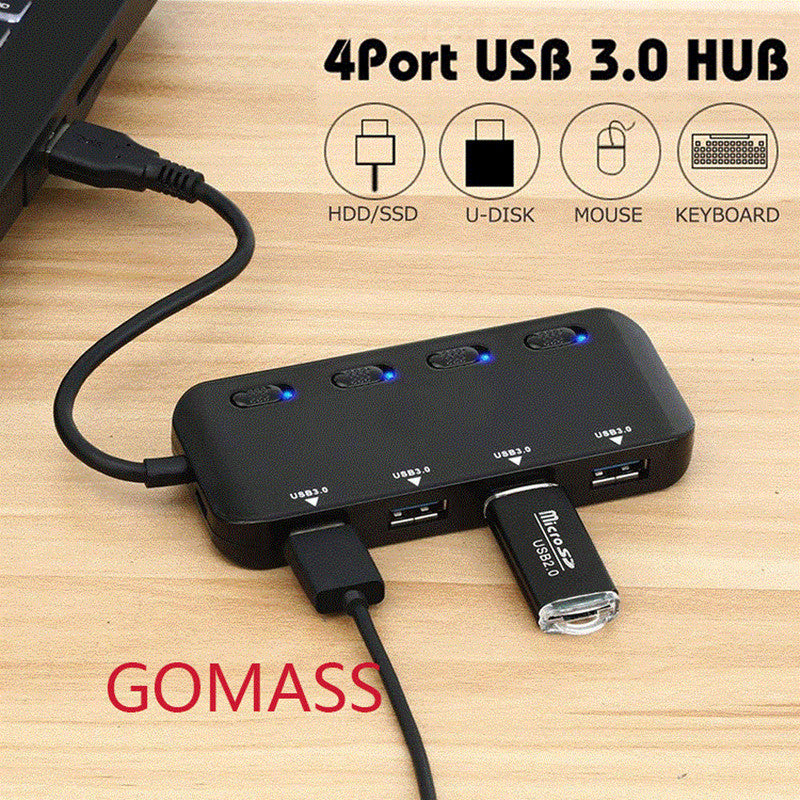 Hub de ports Usb3.04 pour une remorque haute vitesse quatre