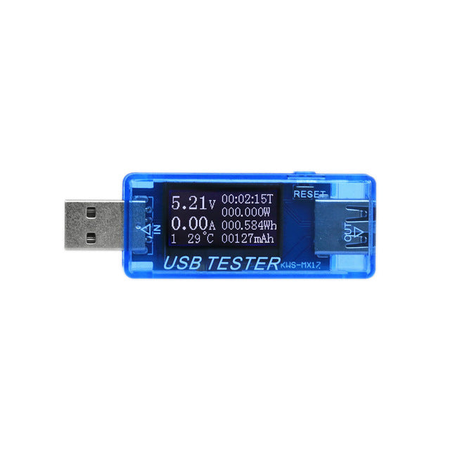 USB current voltage capacity power tester