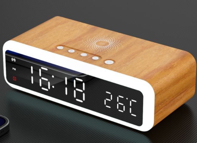 New All In One Night Light Alarm Clock Wireless Charger