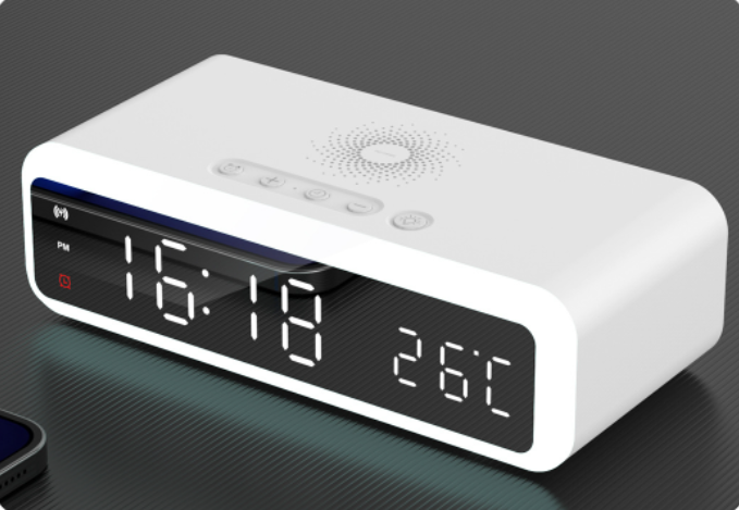 New All In One Night Light Alarm Clock Wireless Charger