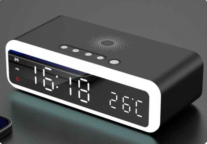 New All In One Night Light Alarm Clock Wireless Charger