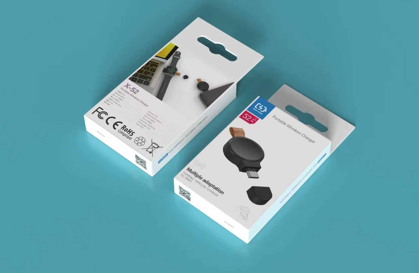 Porte-clés Mini Montre Chargeur Sans Fil